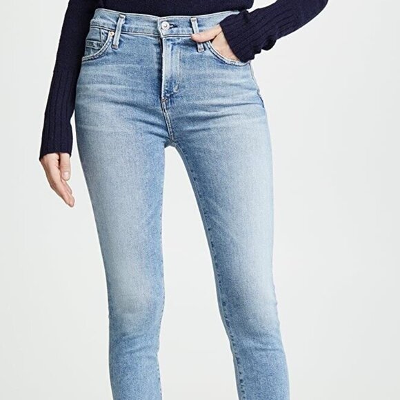 Citizens of Humanity Jeans Rocket Crop High Rise Skinny Serenity 27 - Picture 1 of 5